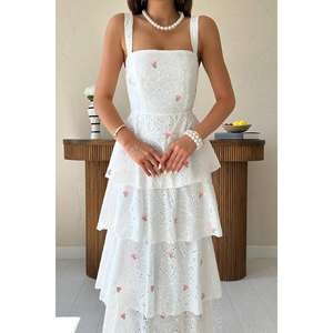 Wholesale Pink Layered Back Tie <b>Dress</b> for <b>Flower</b> <b>Girls</b> - Product Image 2