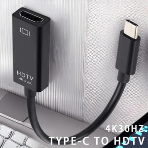 Para MacBook Pro/<span class=keywords><strong>Samsung</strong></span> Galaxy Teléfono móvil y computadora USB 3,1 <span class=keywords><strong>Precio</strong></span> de fabricación OEM Convertidor de cable adaptador tipo C a HD 4K - Product Image 3