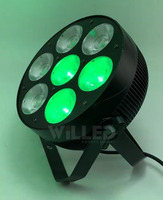 Éclairage de scène LED Par 7x40W Pixel DMX RGB DJ Disco Club Mariage Fête Parcan LED Plat Par Light