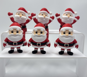 Père Noël articulé imprimé en 3D, figurine décorative <span class=keywords><strong>de</strong></span> Noël blanche - Product Image 6