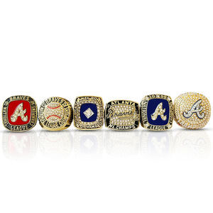 Anillos de Campeonato de la MLB, 8 Anillos de Aleación de los Atlanta Braves, Regalo de Cumpleaños Unisex para Fanáticos del Béisbol, Gran Venta - Product Image 5