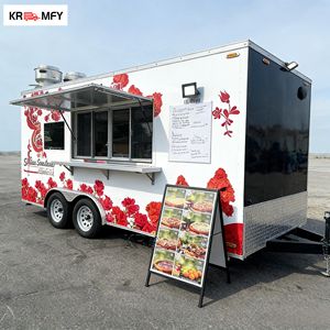 Remorque alimentaire remorquable populaire 2026, entièrement équipée, multifonctionnelle, cuisine mobile en fibre de verre, snack, sandwich, boulangerie, pizza - Product Image 5