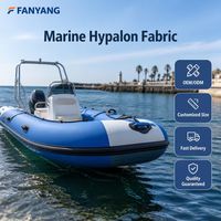 Tissu imperméable résistant aux déchirures enduit de Hypalon personnalisé pour bateaux pneumatiques
