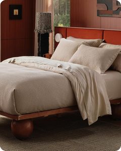 100% Cotton <strong>Waffle</strong> Weave Khaki <strong>Duvet</strong> <strong>Cover</strong> Queen Size, GentleSoft and Breathable Tan Bedding Set for All Season, 3 Pieces - Product Image 6