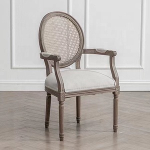 Silla de madera de lujo con respaldo de tela para el hogar, sillón de lujo para eventos, bodas, Francia, nuevo diseño - Product Image 4