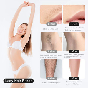 <span class=keywords><strong>Afeitadora</strong></span> Eléctrica Unisex para el Hogar, Depilación de Áreas Íntimas, Uso en Todo el Cuerpo, Diseño Lavable de Plástico, Alimentación por USB - Product Image 4