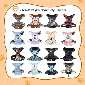 Arneses tácticos para mascotas pesados sin tirones con logotipo personalizado, fabricante de <span class=keywords><strong>collar</strong></span> de correa de arnés para correr para perros de lujo transpirable reflectante - Product Image 4