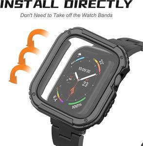 Nouveau boîtier de montre armure pour <span class=keywords><strong>Apple</strong></span> <span class=keywords><strong>Watch</strong></span> Series 10/9/8/7 protecteur d'écran 49mm 46mm 42mm <span class=keywords><strong>44mm</strong></span> 45mm 40mm étui pare-chocs Iwatch couverture - Product Image 5