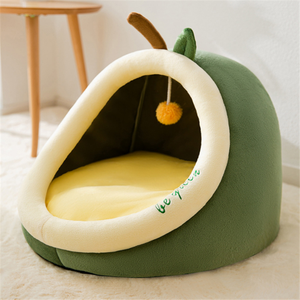 Camas para Mascotas de Terciopelo Princesa, Semi-Cerradas, Cálidas, Ecológicas, 100% Algodón, Diseño Sólido, para Perros y Gatos, Fabricante Personalizado, Venta al Por Mayor - Product Image 4