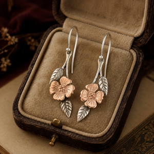 Orecchini a Forma di Foglia Bicolore per Donne, Stile Bohémien Vintage, Accessori per Orecchie da Indossare Quotidianamente - Product Image 4