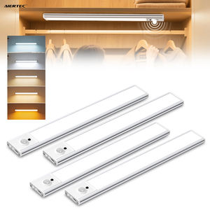 Sensor de movimiento regulable, tira de luz LED táctil súper brillante para escalones de escalera, armario, uso nocturno, palo montable en luces de pared - Product Image 1