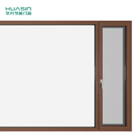 Huasin 2026 – Dernier design, fenêtres coulissantes en bois recouvert d'aluminium de haute qualité, économiques en énergie, avec moustiquaire intégrée