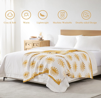 Plaid en chenille doux, confortable, moelleux et chaud, tricoté, moderne, toutes saisons, personnalisable, effet coucher de soleil, réversible, pour canapé, lit, chaise