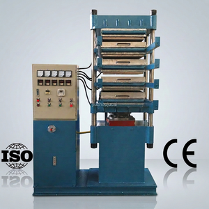 Presse à carreaux de sol en caoutchouc robuste, machine de pressage multicouche professionnelle pour usine de recyclage - Product Image 1