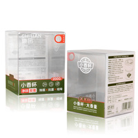 Boîtes en plastique transparentes personnalisées en PET PVC pour désodorisant de voiture, boîtes en plastique recyclé pour l'aromathérapie