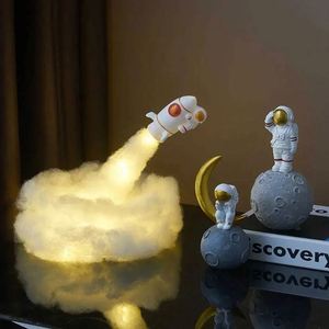 DIY <b>Space</b> Astronaut Rocket <b>Light</b> Creativity Cloud Cluster Sky Desktop Atmosphere Night <b>Light</b> for Creative Crafts Kids Gift - Product Image 1