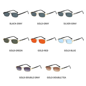 Small <b>Frame</b> Square Polarized UV400 Sunglasses Metal 2025 New Trendy Travel Driving Sun Protection Women - Product Image 4