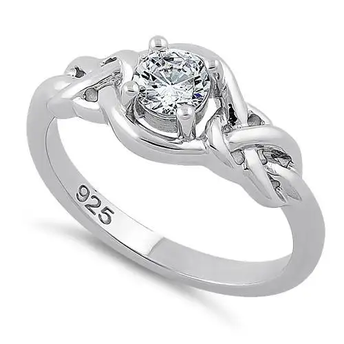 Custom Latest Design Jewelry Women Wedding Promise Couple Diamond 925 Sterling Silver Ring