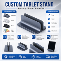 Support de tablette universel en alliage d'aluminium de qualité aéronautique, pliable, portable, support de bureau pour toutes les tablettes, liseuses électroniques, vente en gros