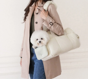 छोटे कुत्ते और बिल्लियों की यात्रा के लिए आरामदायक पालतू जानवर वाहक बैग नायलॉन कपड़े और पेटों की यात्रा के लिए कपास की परत - Product Image 6