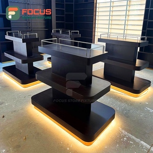 ตู้โชว์บุหรี่แบบกำหนดเอง ลายไม้ พร้อมชั้นวางกระจก ล็อคได้ ตู้เก็บบุหรี่ - Product Image 5