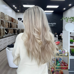 Rambut Virgin Panjang Premium Grade 12A Warna <span class=keywords><strong>Ash</strong></span> Blonde Highlight Berkualitas Tinggi, Kutikula Tersusun Rapi, Tanpa Lem, HD Transparan, Ukuran Kecil/Besar - Product Image 3