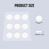 Tapis collant double face personnalisé Coussin nano gel amovible, réutilisable et antidérapant Tampon collant auto-adhésif en gel Pu sans trace