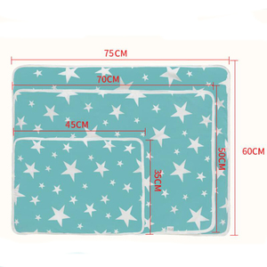 Hot Toddler Sleeping Washable 50x70cm Waterproof Baby Urine Diaper Changing Pad with Water Absorption <strong>Nappy</strong> Changing <strong>Mat</strong> - Product Image 5
