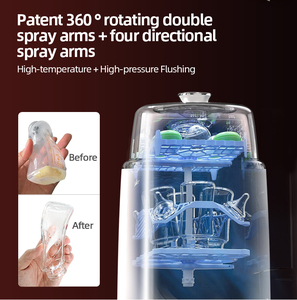 Máy rửa bình sữa tự động đa chức năng, tự làm sạch, điều khiển cảm ứng - Product Image 2