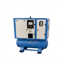 Compresseur d'air à vis haute pression 16 bars 7,5 kW-15 kW pour machine de découpe laser, tout-en-un avec réservoir, CE IP54, industriel