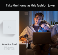 Interruptor de luz inteligente Wifi EU/UK, adecuado para Alexa Google Home Voice Control 2,4G WiFi + BT Neutral No Neutral Sensor interruptor de luz