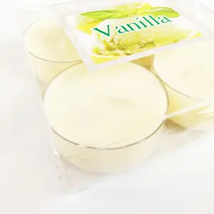 Hot Sale novel scented pure paraffin wax natural soy White Tealight Small Candle