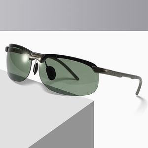 Lunettes de soleil polarisées Conchen, demi-monture, verres PC UV400, pour cyclisme, pêche, sports de plein air, hommes et femmes, protection solaire - Product Image 5