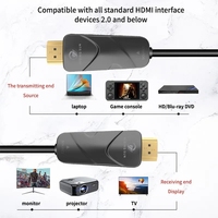 Câble HDMI AOC personnalisé plaqué or 30ft 8K 8K 60Hz HDMI 2.1 Câbles audio et vidéo à fibre optique