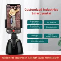 Support de téléphone rotatif à 360° avec suivi automatique, perche à selfie intelligente avec suivi de mouvement, support de caméra pour téléphone