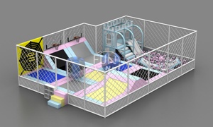 Chất Lượng Tốt Phổ Biến Playland Trẻ Em Trượt Sân Chơi Nhựa Thiết Bị Trong Nhà Trampoline Công Viên Cho Trẻ Em - Product Image 4