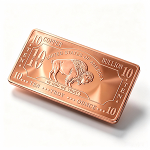 Barre de cuivre embossée US Buffalo 10oz, souvenir en cuivre pur pour offrir en cadeau et pour collection - Product Image 2