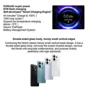 Teléfono Móvil 5G para Note 13 Pro, Pantalla de 6.67 Pulgadas, Octa Core, 120Hz, 1800nit, Snapdragon 7s Gen 2, 6GB RAM, 256GB ROM, Doble SIM, MIUI 14 - Product Image 4
