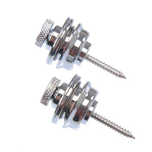 Verrous de sangle de guitare à tête plate et ronde, bouton métallique robuste, verrou de sécurité pour guitare électrique et acoustique - Product Image 2