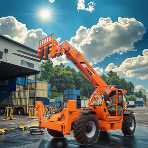 Çin Malı CE Sertifikalı Topsende Teleskopik Forklift 4 Ton 10m Kaldırma Yüksekliği Destek Ayağı ile - Product Image 1