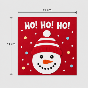 Carte de Noël 3D Pop-up au design original ZS-PC0306 – Ensemble Tente de Marché de Noël, Pingouin, Père Noël découpé au laser - Product Image 3
