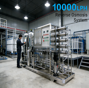 आइसो9001 प्रमाणित 10000lph ro पानी फिल्टर संयंत्र और जल उपचार ऊर्जा बचत और ऑटो फ्लशिंग के लिए - Product Image 4