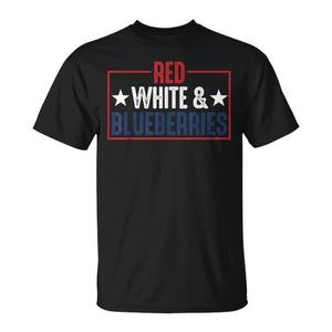 T-shirt rosso, bianco e blu con design patriottico, vestibilità unisex - Product Image 1