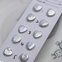 Fabrication de bijoux en paire 12 mm AAA perles de culture d'eau douce authentiques en forme de cœur
