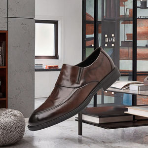 Chaussures de ville pour hommes, à enfiler, antidérapantes, respirantes, avec empeigne synthétique, semelle intérieure en PU et semelle souple, pour le bureau - Product Image 2