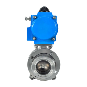 Pnömatik uygulamalar için kelepçe sıhhi küresel vana ile SS304/316 pnömatik üç parçalı vakum küresel vana 4in - Product Image 4