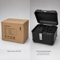 Grands coffres arrière de moto 45L en PP, étanches, pour casques de moto, fabriqués par des fabricants de coffres arrière de moto