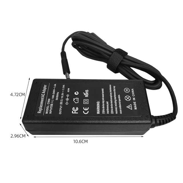 Factory Custom AC to DC Power Supply 19.5V 3.34A 65W Adapter Charger Chargeur Charging Universal Laptop Adapter Charger for Dell