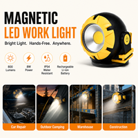 Tragbare Wiederaufladbare LED-Arbeitsleuchte 800LM Magnetische USB-C Inspektionslampe für Autoreparatur Camping Garage Werkstatt