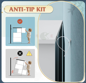 Commode en bois blanche à 6 tiroirs, 59 pouces de large, coffre de rangement moderne <span class=keywords><strong>pour</strong></span> chambre à coucher, salon, couloir - Product Image 5